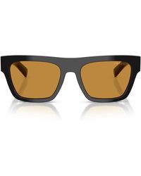 Prada - Zonnebril Prc03 S 16 K50 P Zwart/donker Honing Heren - Lyst
