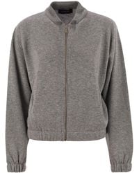 Fabiana Filippi - Bomber Jacket In Platina Met Balpennen - Lyst