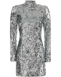 Balmain - Sequins Mini Dress - Lyst