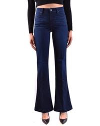 PAIGE - High-Waisted Denim Jeans With Flared Silhouette - Lyst