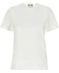 COMME DES GARÇONS PLAY - Comme des Garçons jouent au t-shirt de «patch de coeur» - Lyst