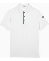 Moncler - Cotton Polo Shirt With Logo - Lyst