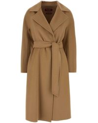 MM STUDIO - Wool Blend Cles Coat - Lyst