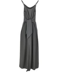 Emporio Armani - Bow Long Dress - Lyst