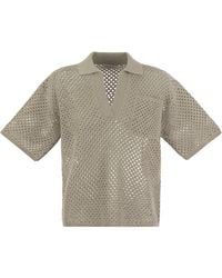 Brunello Cucinelli - Net Polo-Style Cotton Jersey - Lyst