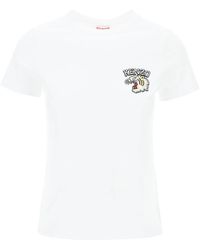 KENZO - Crew Neck T -shirt Met Borduurwerk - Lyst
