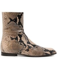 KHAITE - Colt Leather Ankle Boots - Lyst