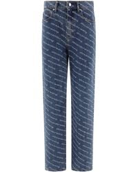 Alexander Wang - Jeans mit Logo Crystal Hotfix - Lyst
