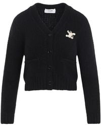 Celine - Cashmere And Silk Cardigan - Lyst