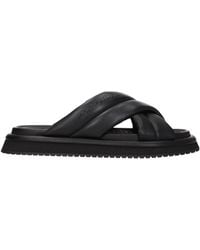 Dolce & Gabbana - Dolce&Gabbana Slippers And Clogs Leather - Lyst