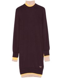 Fendi - Dress With Stand-Up Collar - Lyst