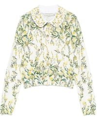 Alice + Olivia - Vest Met Print En Kraag - Lyst