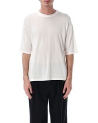 Roberto Collina - Cotton Crêpe T-Shirt - Lyst