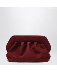 THEMOIRÈ - Medium Bios Clutch Plum Suede Effect - Lyst