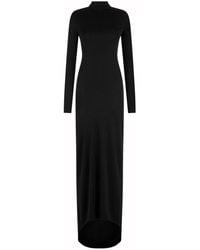 Tom Ford - Long Sleeve Asymmetric Evening Dress With Twisted Back - Lyst