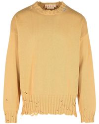 Marni - Beige Baumwollpullover - Lyst