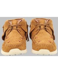 Visvim - Tan Lhamo-Folk Lambskin Moccasin Boots - Lyst