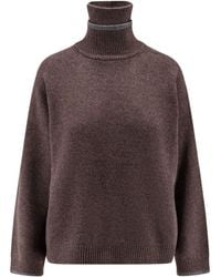 Brunello Cucinelli - Cashmere Turtle-Neck Sweater - Lyst