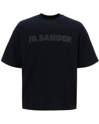 Jil Sander - Logo Print Boxy T-Shirt - Lyst