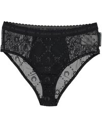 Marine Serre - High Elastic Brief Mesh Flock Glitter - Lyst