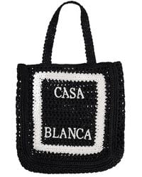 CASABLANCA - Woven Logo Tote Bag - Lyst