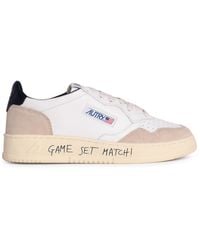 Autry - Sneaker Di Lear Bianchi "Medaglia Bassa" - Lyst