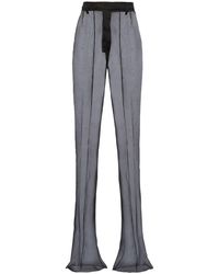 Prada - Ausgestellte Organza-Hose - Lyst
