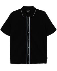 Paul Smith - Ps Di Paul Smith Button Front Cotton Polo Shirt - Lyst