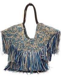 Zimmermann - Goldentime Small Rafia Tote - Lyst