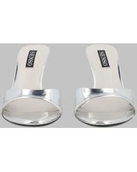 Senso - Metallic Slide Sandals - Lyst