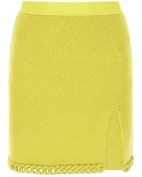 Bottega Veneta - Acid Wool Mini Skirt - Lyst