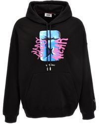 Gcds - Logo Print Hoodie - Lyst