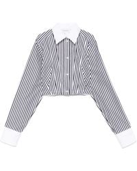 Sportmax - Gestreept Shirt - Lyst