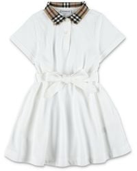 Burberry - Jurken Wit - Lyst