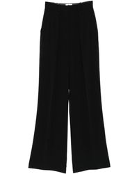 Elisabetta Franchi - Plooibroek Met Wijde Pijpen - Lyst