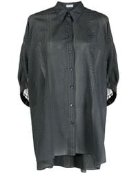 Brunello Cucinelli - Silk And Cotton Blend Shirt - Lyst