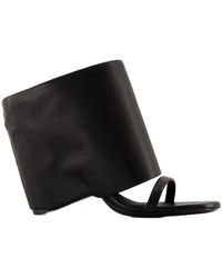 Courreges - Sandalen Courreves Leder schwarz - Lyst