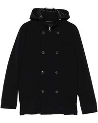 Montecore - Jas Met Dubbele Rij Knopen En Capuchon - Lyst