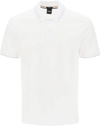 BOSS - Mercerized Cotton Slim-Fit Textured Polo - Lyst