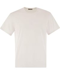 Herno - Resort T -Shirt in Baumwoll- und leichter Stretch -Nylon - Lyst