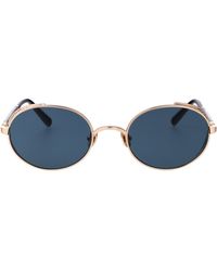 Matsuda - Oval Sunglasses M3137.Sg Bg Nvy - Lyst