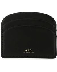 A.P.C. - Leather Card Holder - Lyst