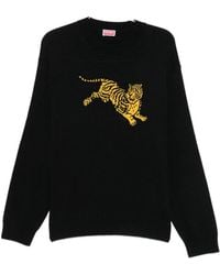 KENZO - Jumping Tiger Crewneck Sweater - Lyst