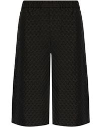 McQueen - Skull Jacquard Pattern Shorts - Lyst