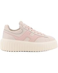 Hogan - Sneakers H rayures Rosa - Lyst