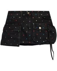 The Attico - Denim Skirt - Lyst
