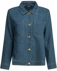Max Mara - Cotton Linen Casual Denim Shirt - Lyst