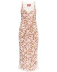 DIESEL - Sleeveless Midi Dress - Lyst