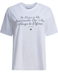Semler - T-shirt Met Coco Chanel-citaat - Lyst