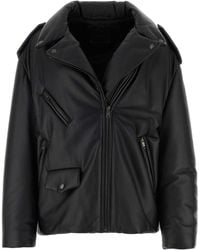 Prada - Nappa Leather Padded Jacket - Lyst
